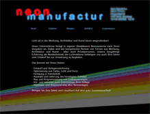 Tablet Screenshot of neon-manufactur.de